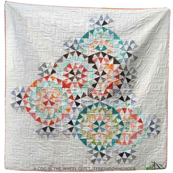 A cog in the wheel quilt pattern