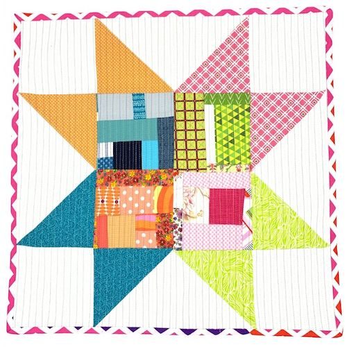 Crumby sawtooth star quilt block video tutorial