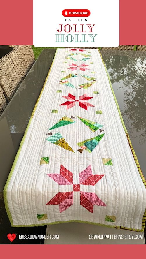 Jolly holly table runner
