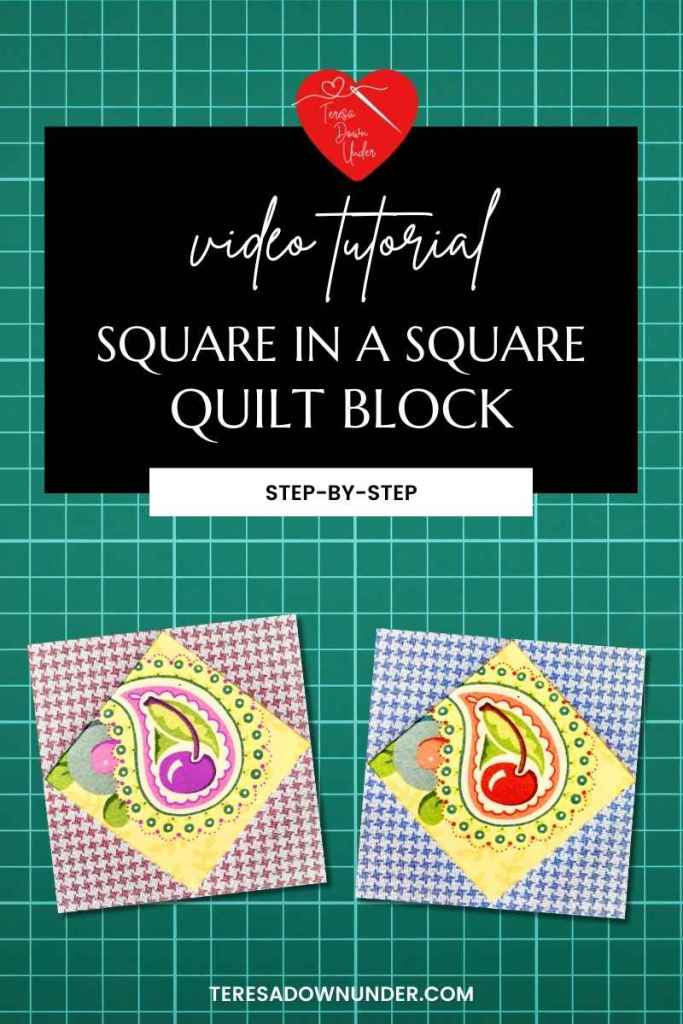 Square in a square quilt block