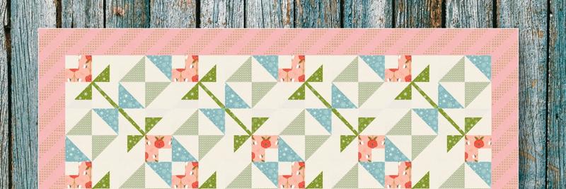 Valentine flower quilt block tutorial