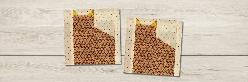 Cut cat quilt block