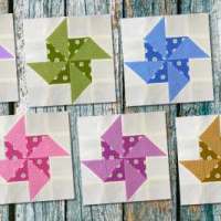 Paper pinwheel quilt block tutorial