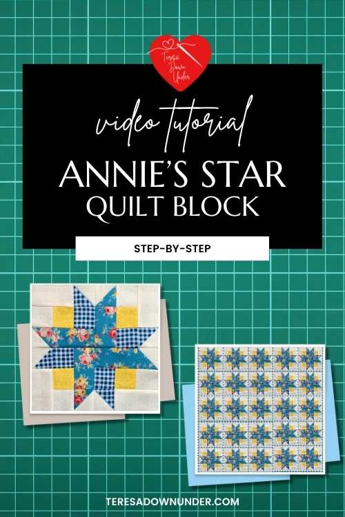 Annie's star quilt block tutorial