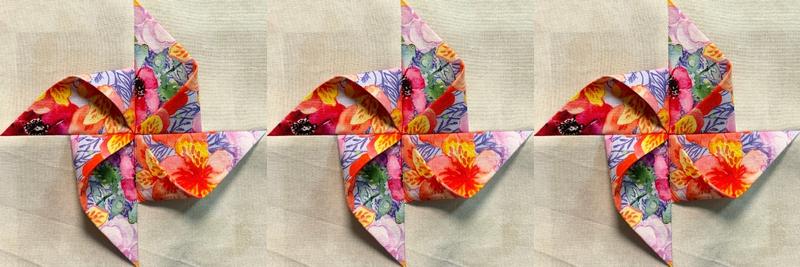 How to make a 3d pinwheel block
