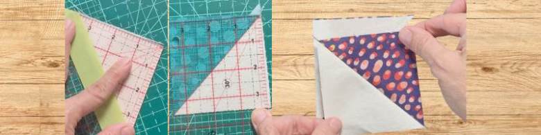 Trim half square triangles
