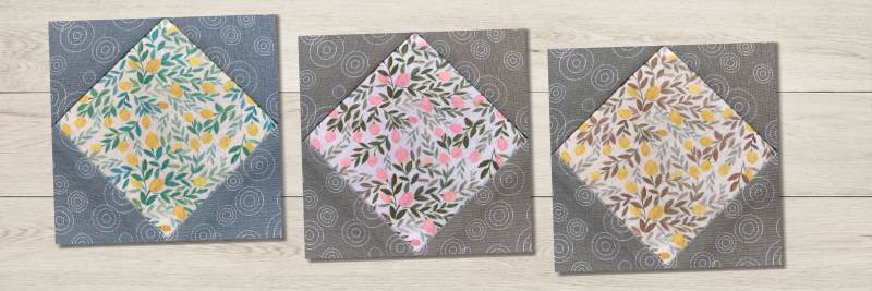 Diamond in a square four ways