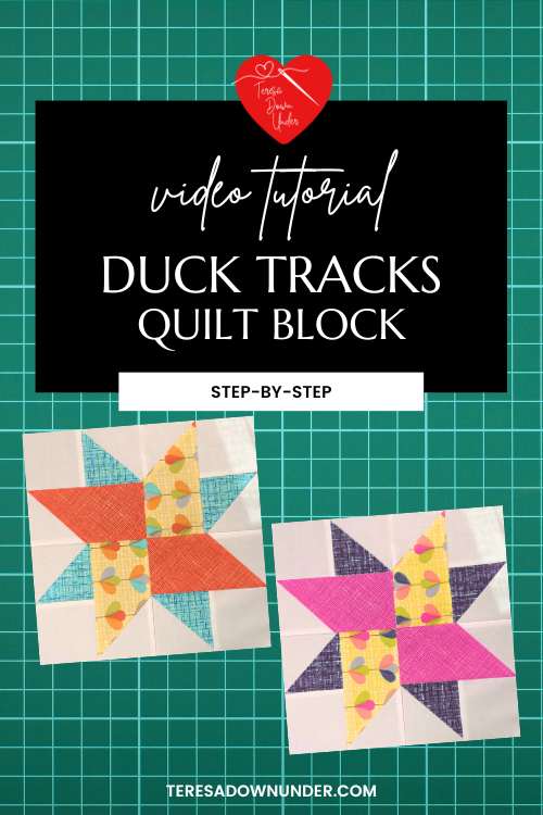 Duck tracks quilt block