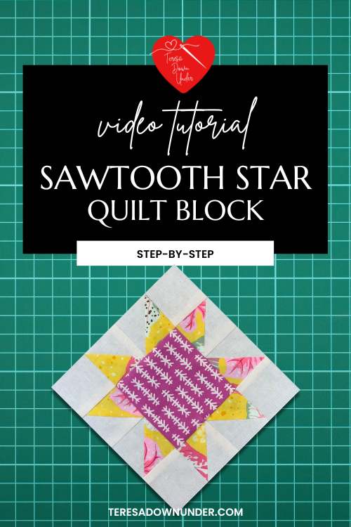Sawtooth star block