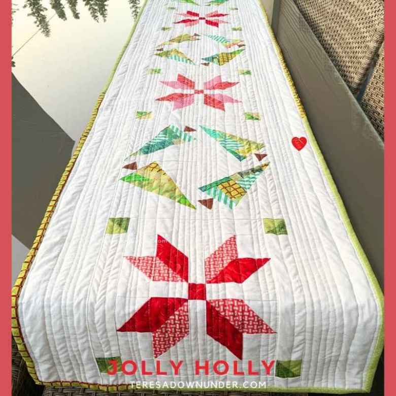 Jolly holly table runner