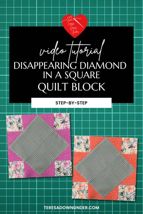 Disappearing diamon in a square tutorial