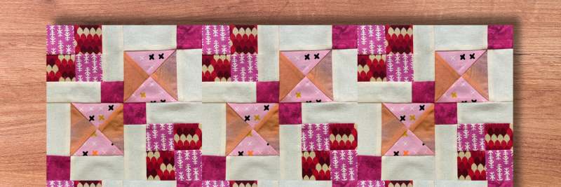 Disappearing fancy nine patch block