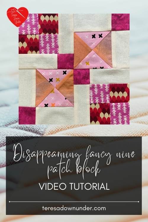 Disappearing fancy nine patch block