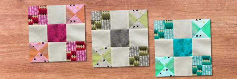 Fancy nine patch quilt block