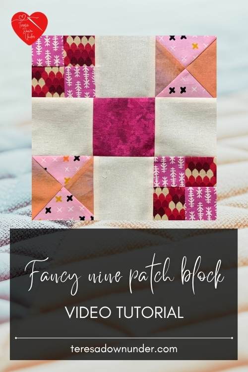 Fancy nine patch quilt block