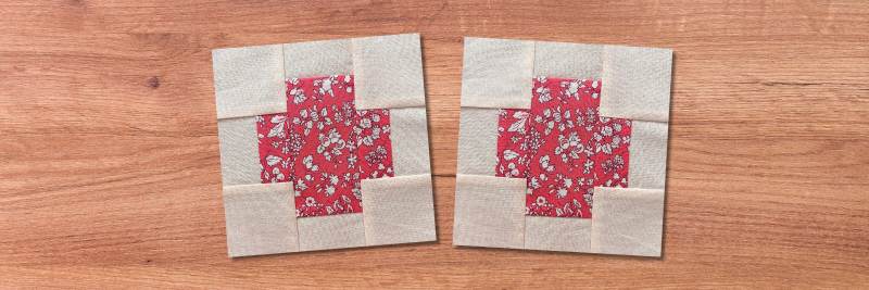 Small cross quilt block