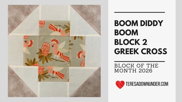 Boom. Diddy Boom Block of the month - Oh Susannah - Block 2