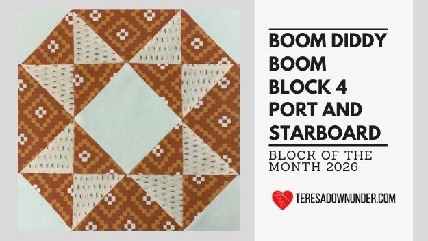 Boom. Diddy Boom Block of the month - Oh Susannah - Block 4