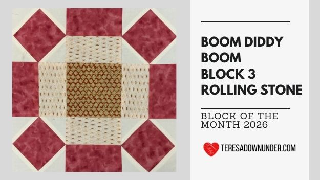 Boom. Diddy Boom Block of the month - Oh Susannah - Block 3