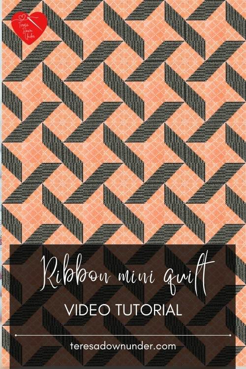 Ribbon mini quilt tutorial