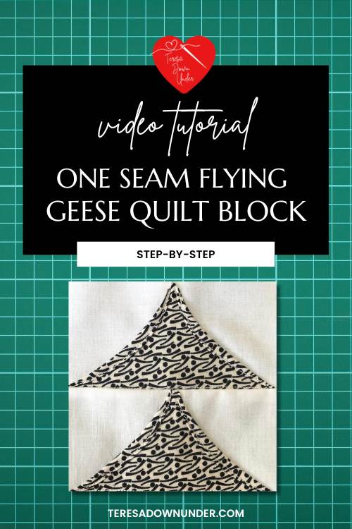 One seam flying geese quilt block