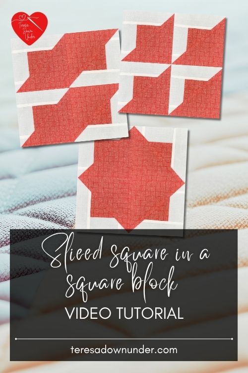 How to make a Sliced square in a square block – teresadownunder.com