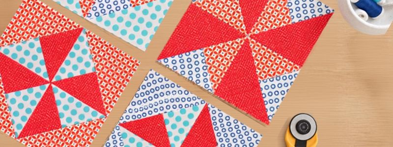 3 quarter square triangles tutorial
