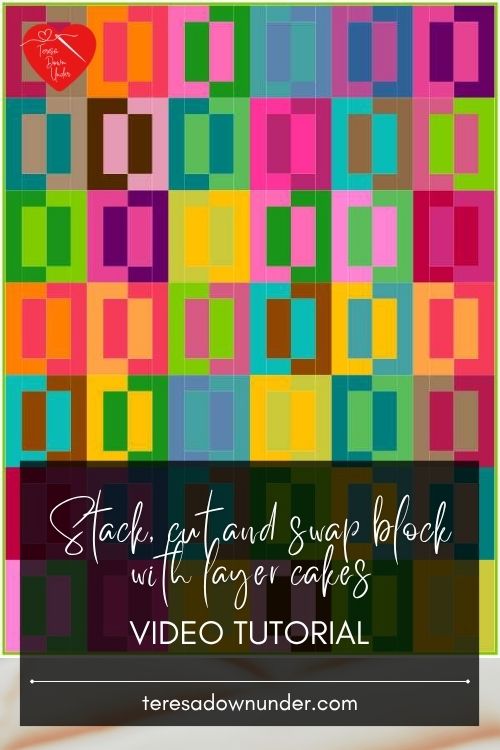 Stack, cut and swap quilt block